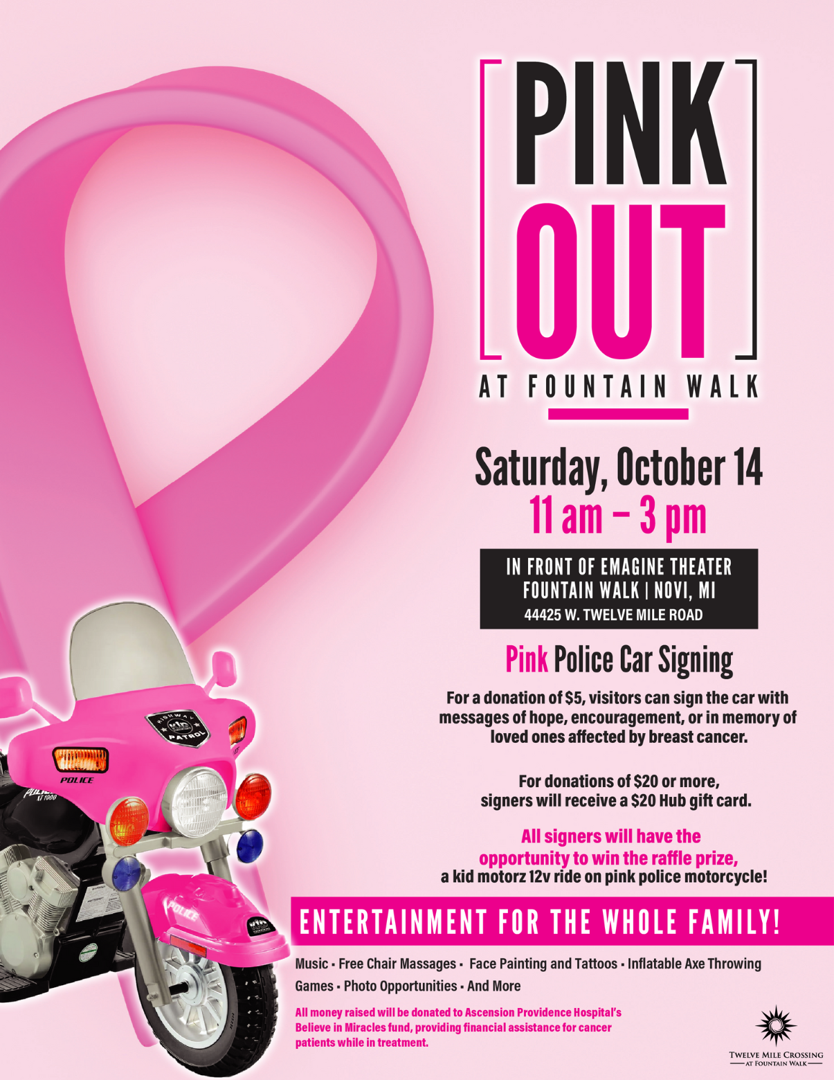 Pink Out at Fountain Walk | Twelve Mile Crossing at Fountain Walk